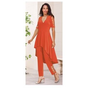 NWOT Ashro Metal Rings Pant Set